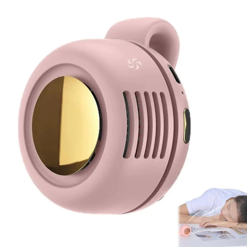 Stay Cool Anywhere with the Portable Silent Mini Bladeless Electric Fan - Adjustable 3-Speed, Clip-On Design for Ultimate Comfort!