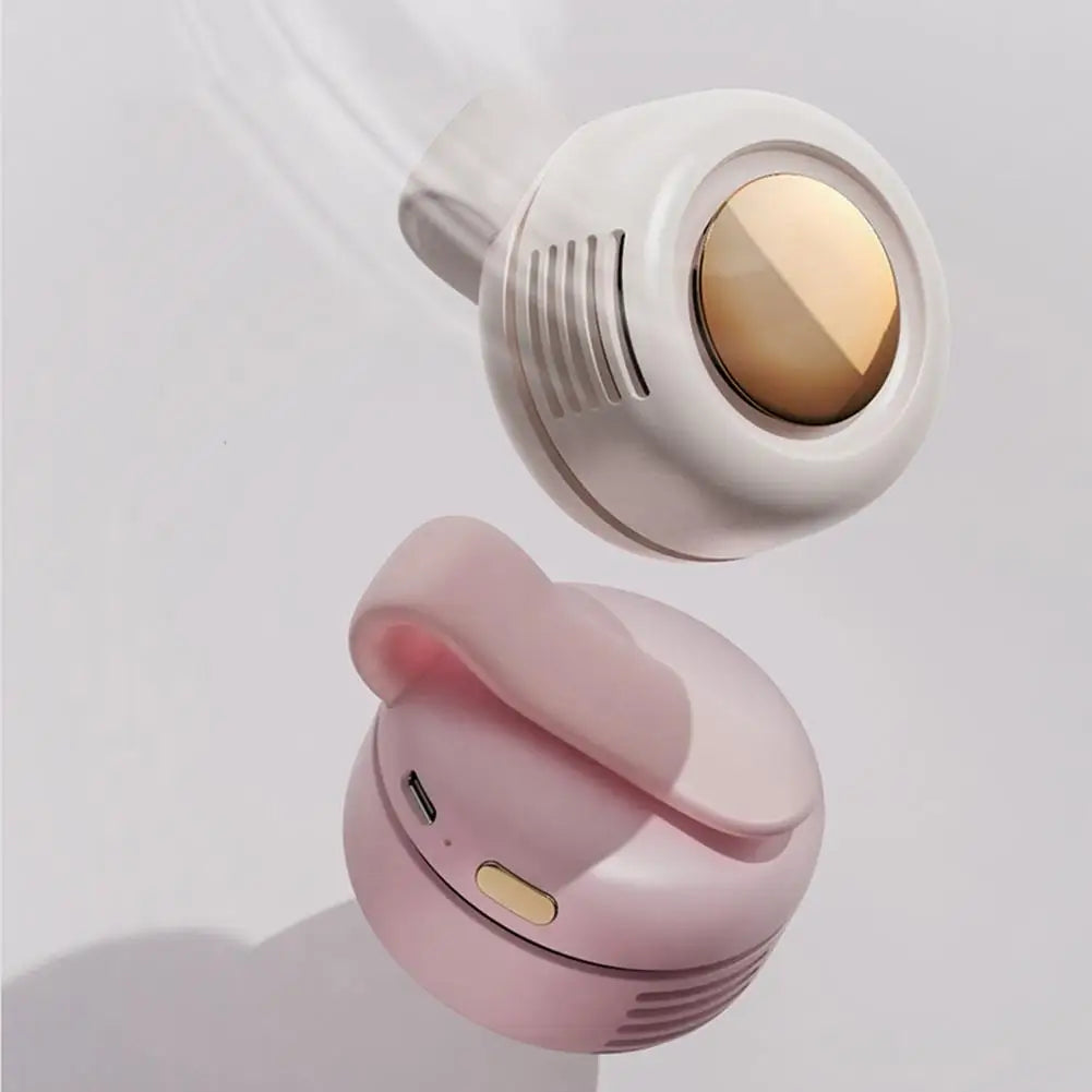 Stay Cool Anywhere with the Portable Silent Mini Bladeless Electric Fan - Adjustable 3-Speed, Clip-On Design for Ultimate Comfort!