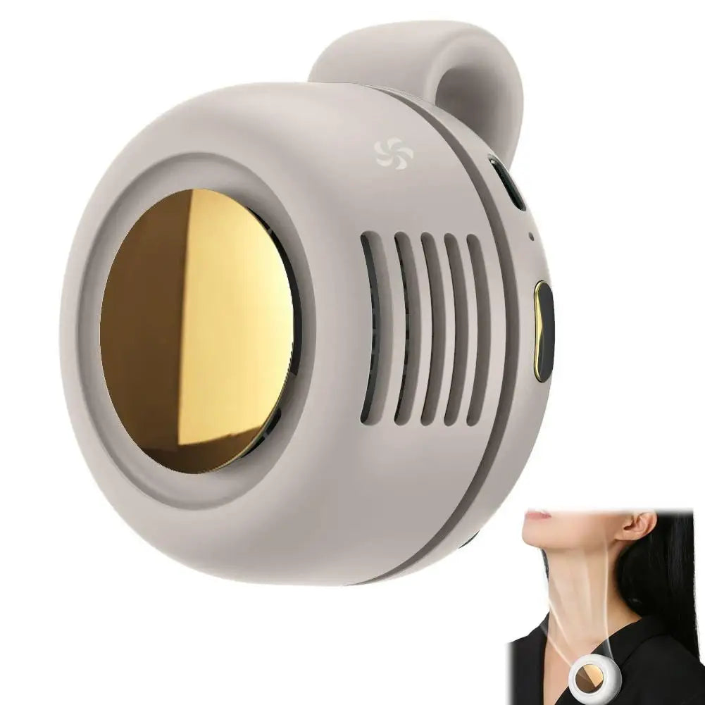 Stay Cool Anywhere with the Portable Silent Mini Bladeless Electric Fan - Adjustable 3-Speed, Clip-On Design for Ultimate Comfort!
