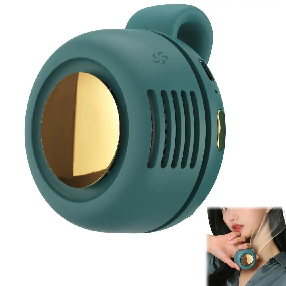 Stay Cool Anywhere with the Portable Silent Mini Bladeless Electric Fan - Adjustable 3-Speed, Clip-On Design for Ultimate Comfort!